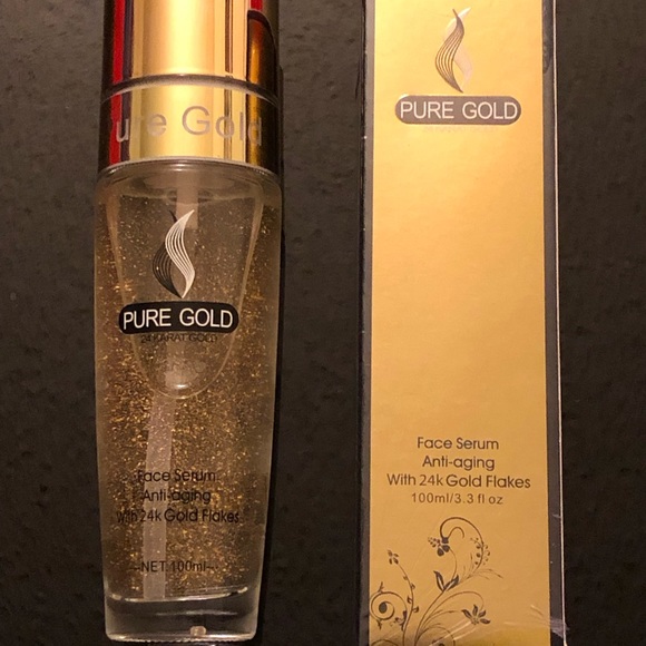 gold flake face serum